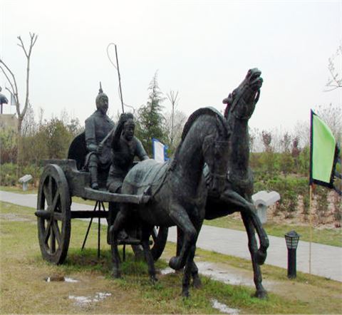 《合肥三國遺址公園》-公園景區景觀雕塑