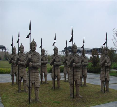 《合肥三國遺址公園》-公園景區景觀雕塑